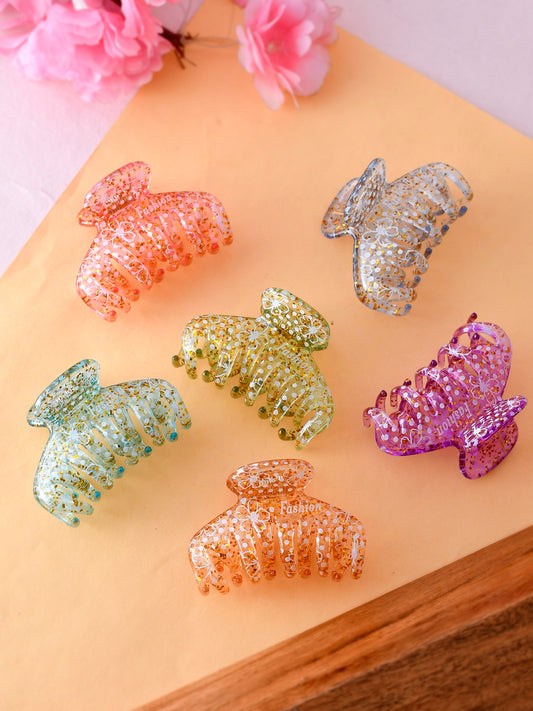 Set of 6 Multi Colored Claw Clips for Women Online