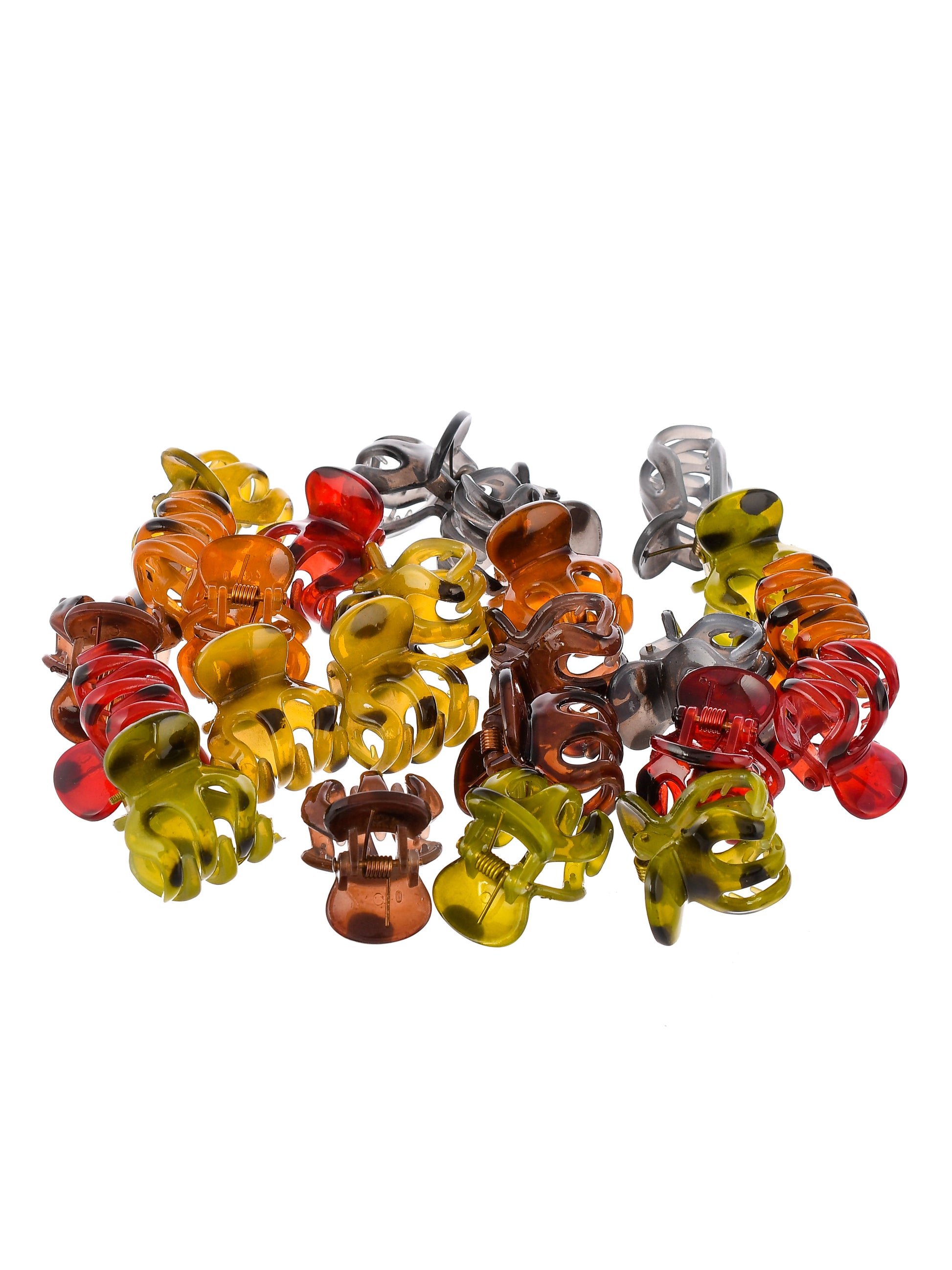 Set Of 24 Multi Colored Claw Clip