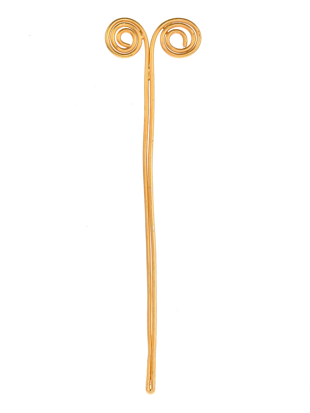 Gold Plated Metallic Spiral Hair Stick