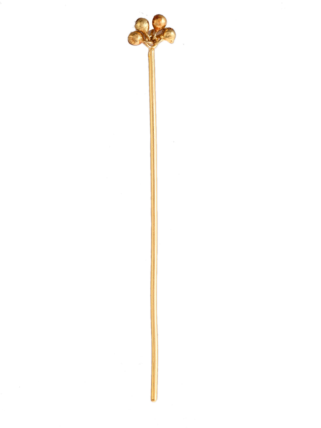 Gold Plated Ghungroo Beads Hair Stick