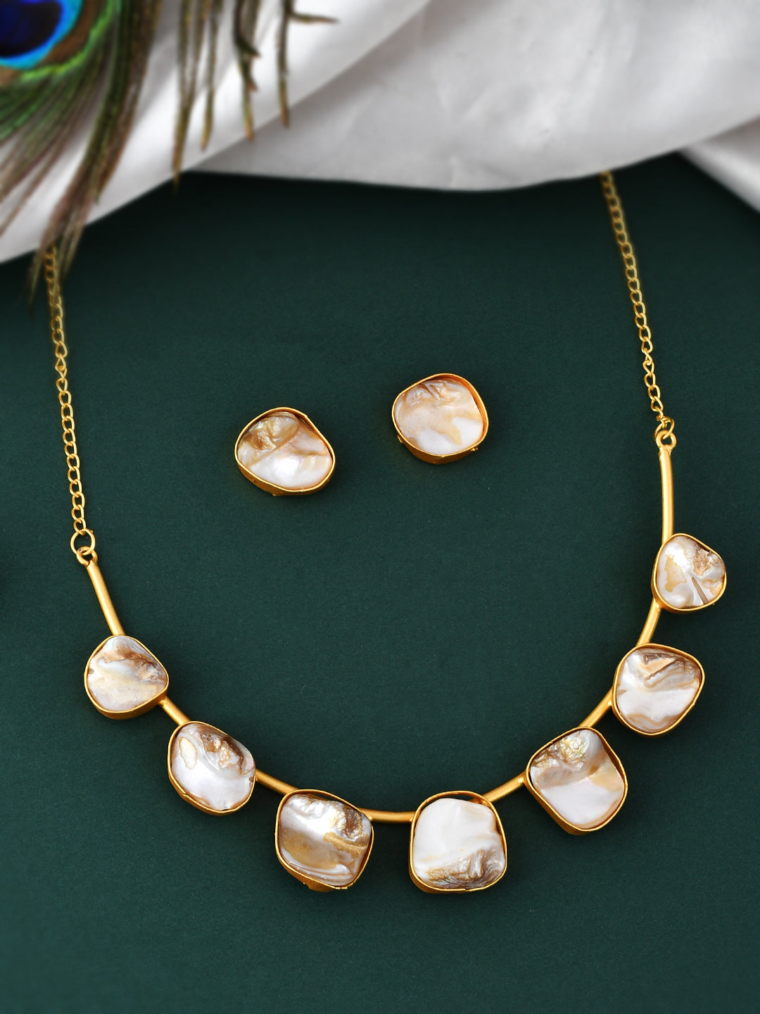 Gold Plated Western Necklace with earrings