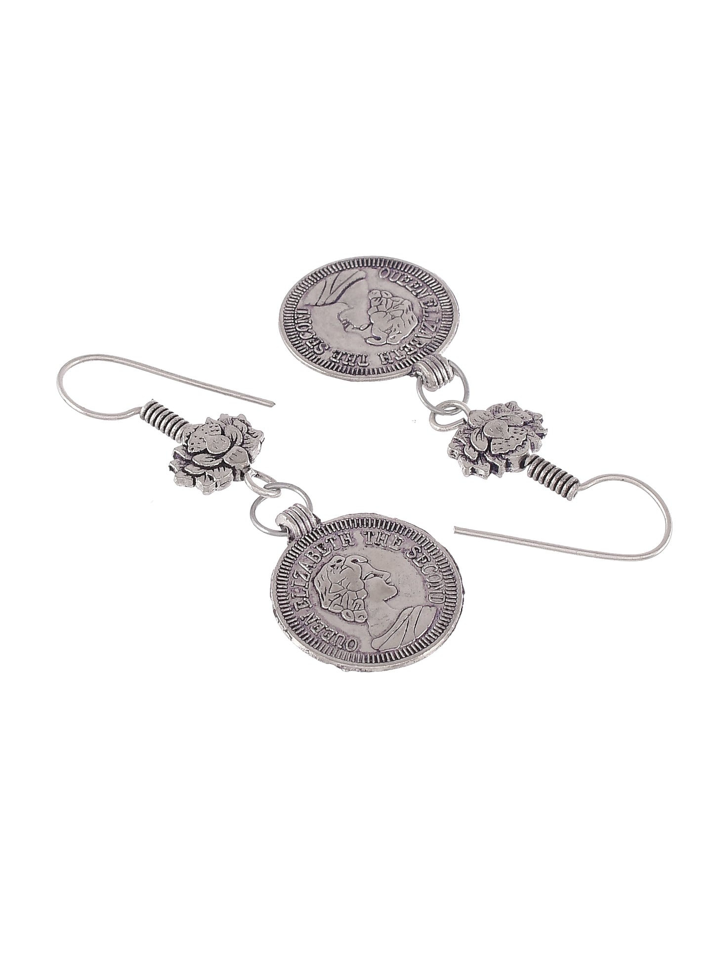 Oxidised Coin Thread Jewellery Set