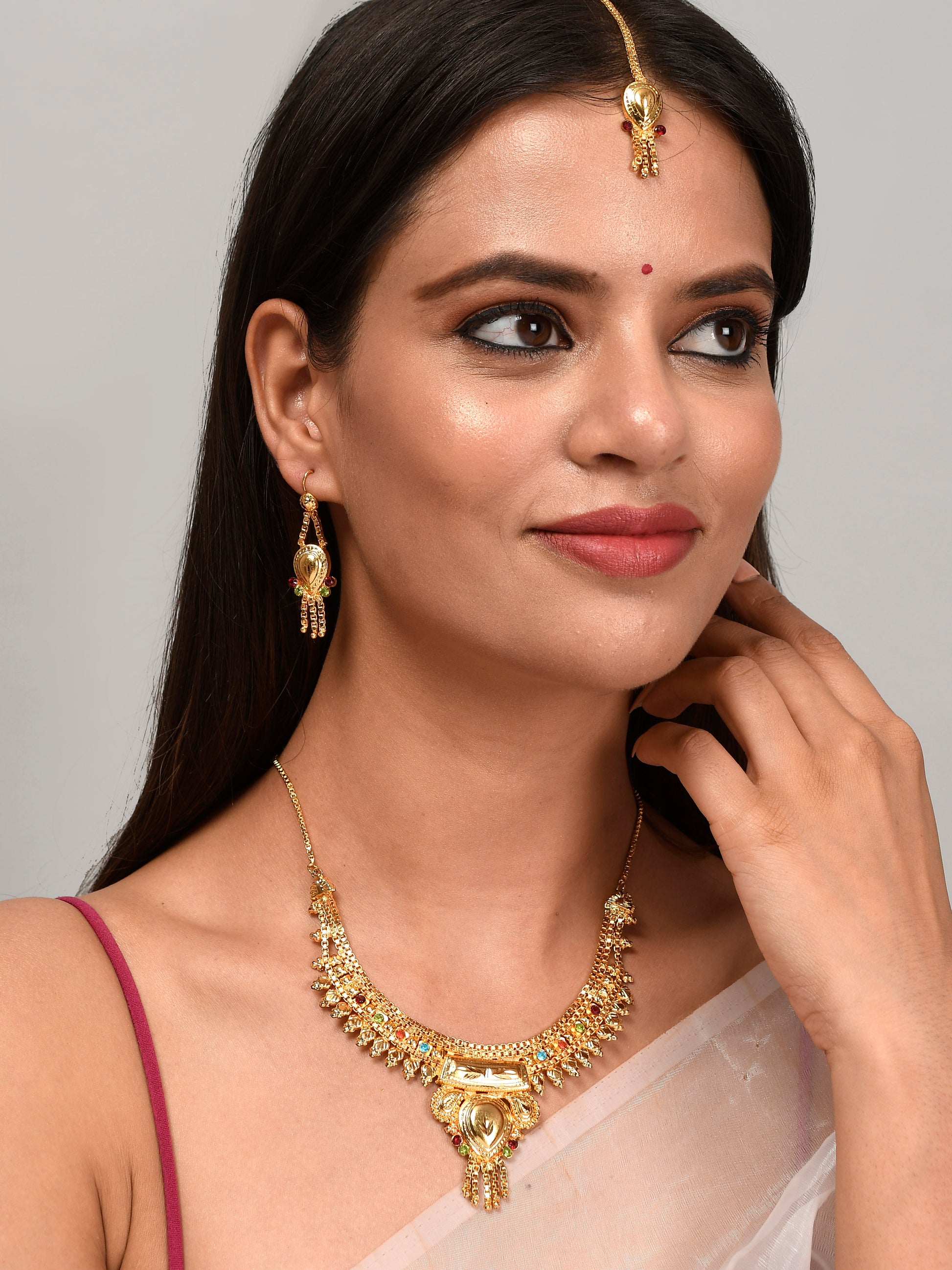 Gold Plated & Gold Toned Temple Jewellery Sets for Women Online