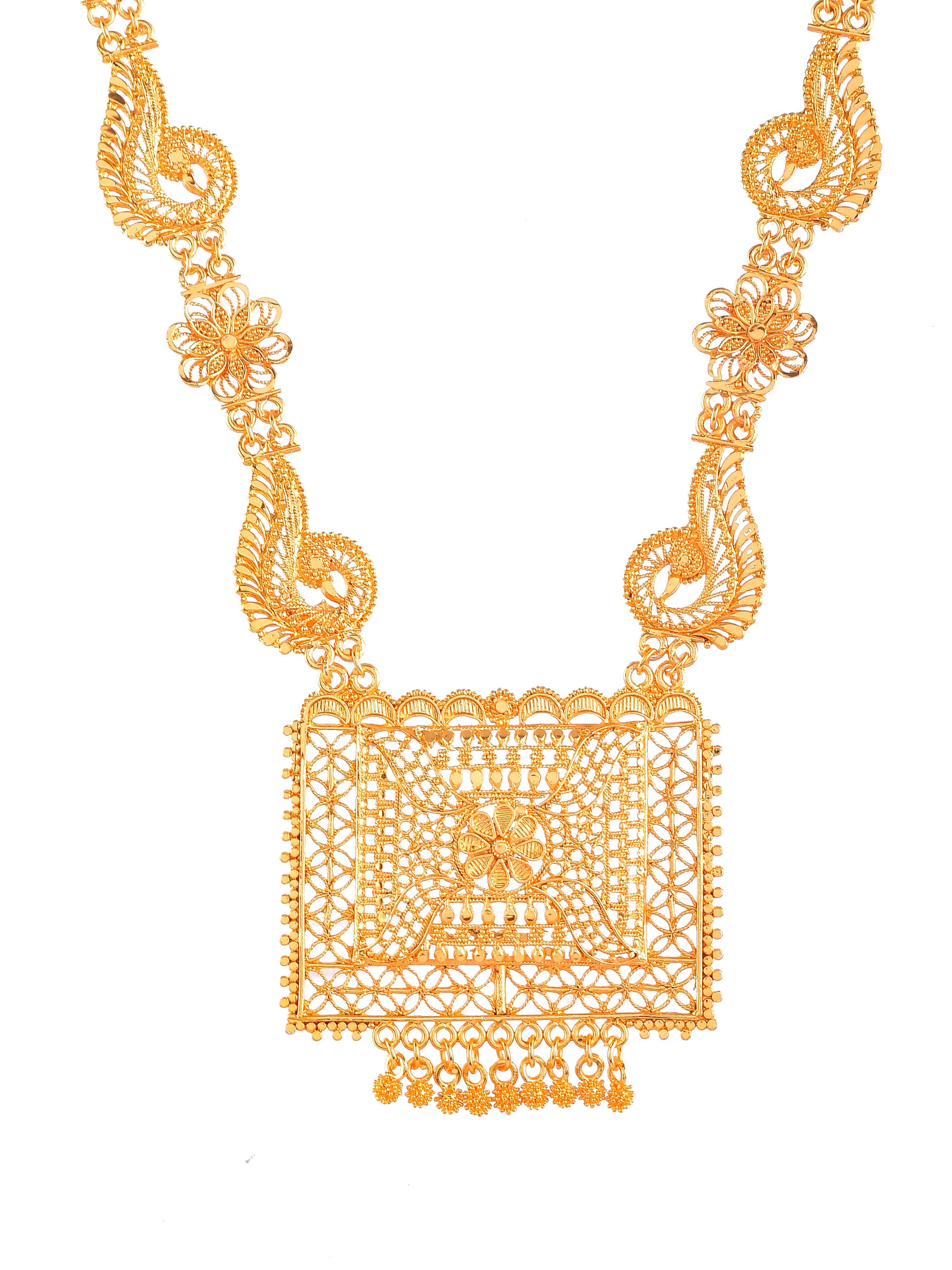 Geomatrical Gold Plated Jewellery Set