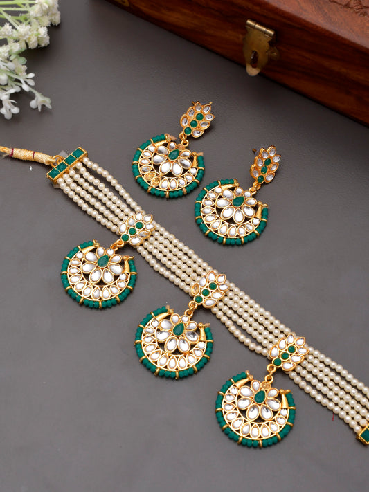 Pearl Choker Jewellery set