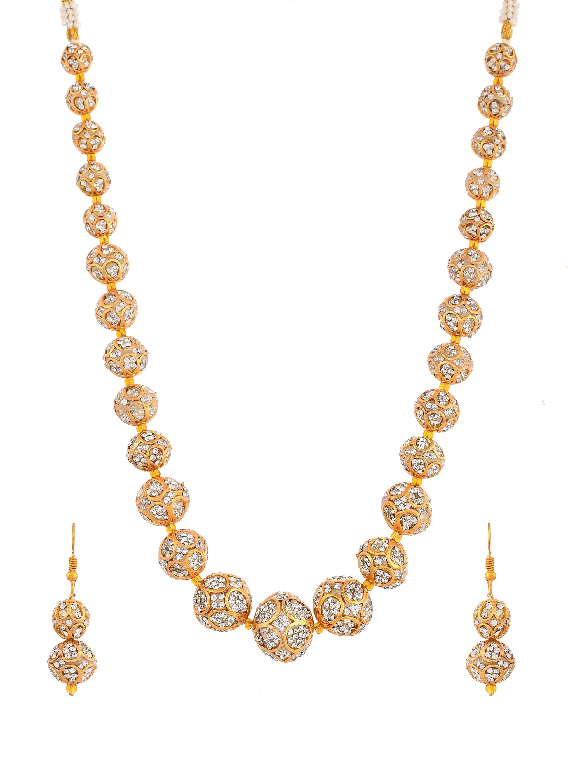 Gold Plated Ad Necklace Jewellery Set