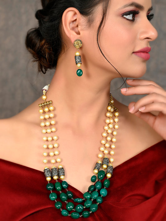 Gold Plated Long Layered Jewellery Sets for Women Online