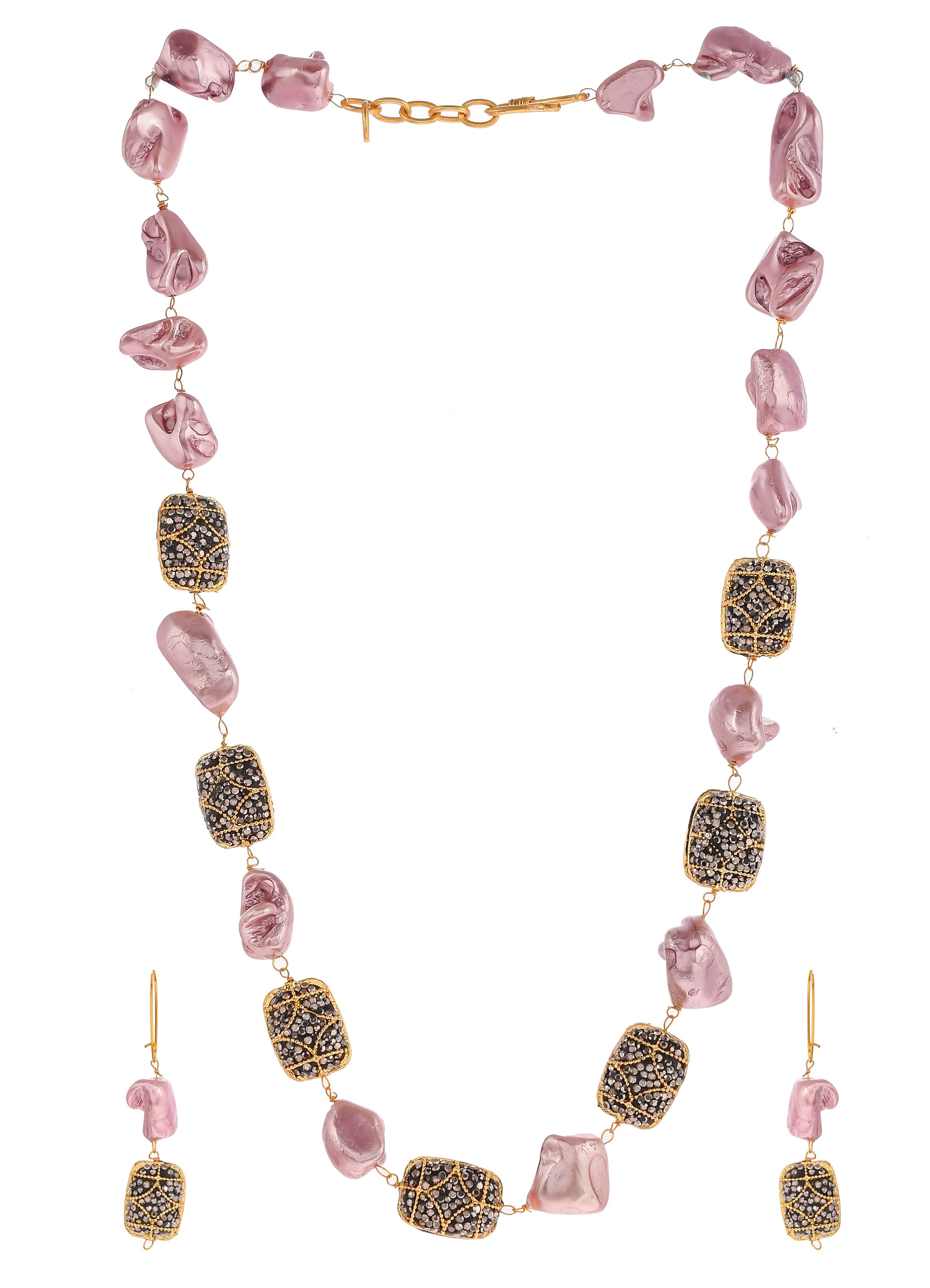 Gold Plated Necklace Jewellery Set