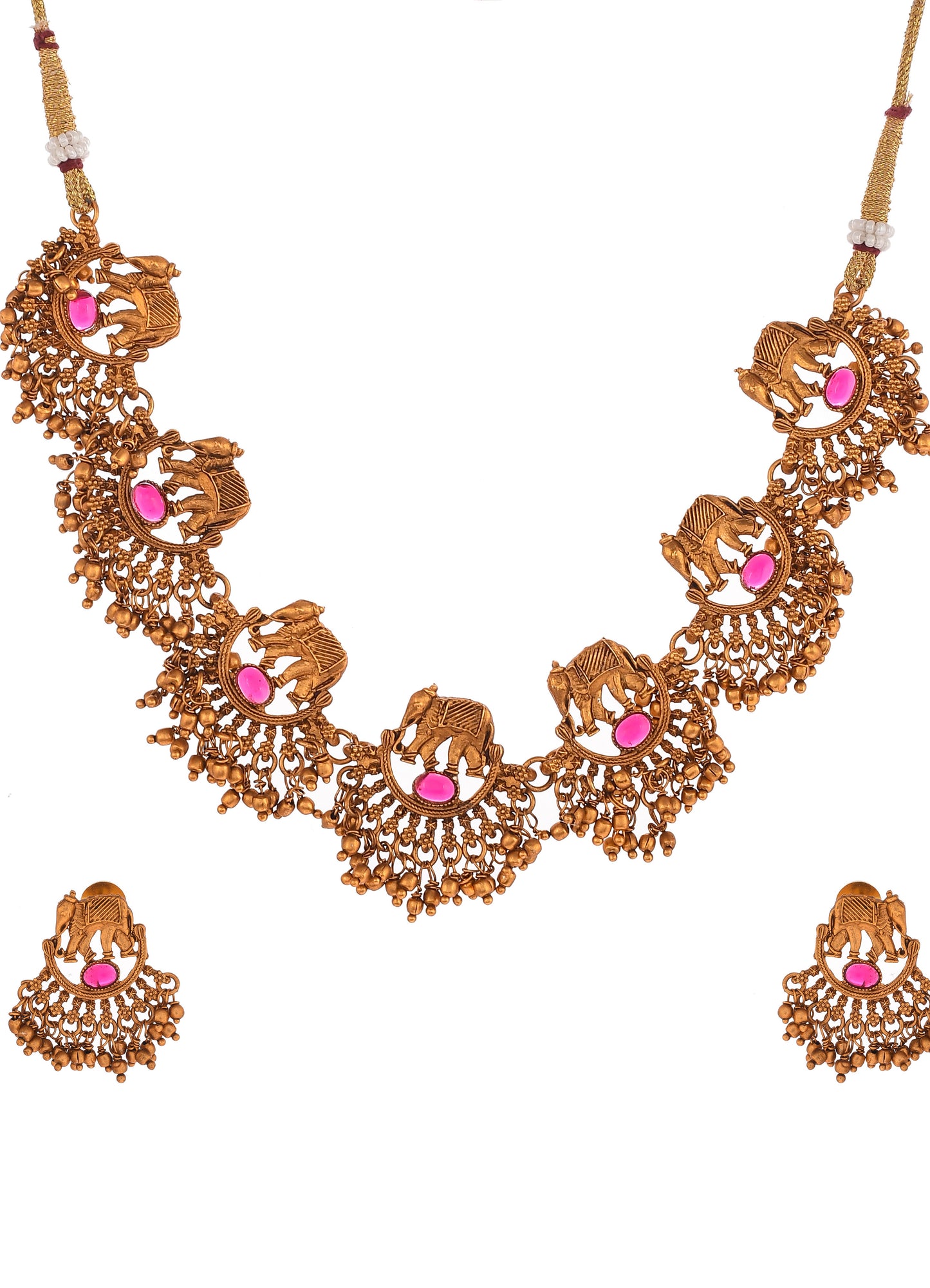Gold Plated Ethnic Jewellery Set