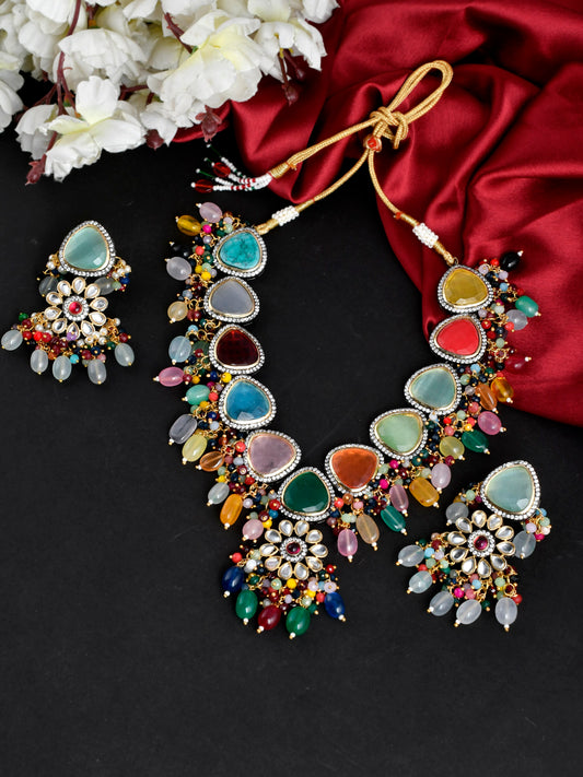 Jadau Multicolor Kundan Jewellery Sets for Women Online