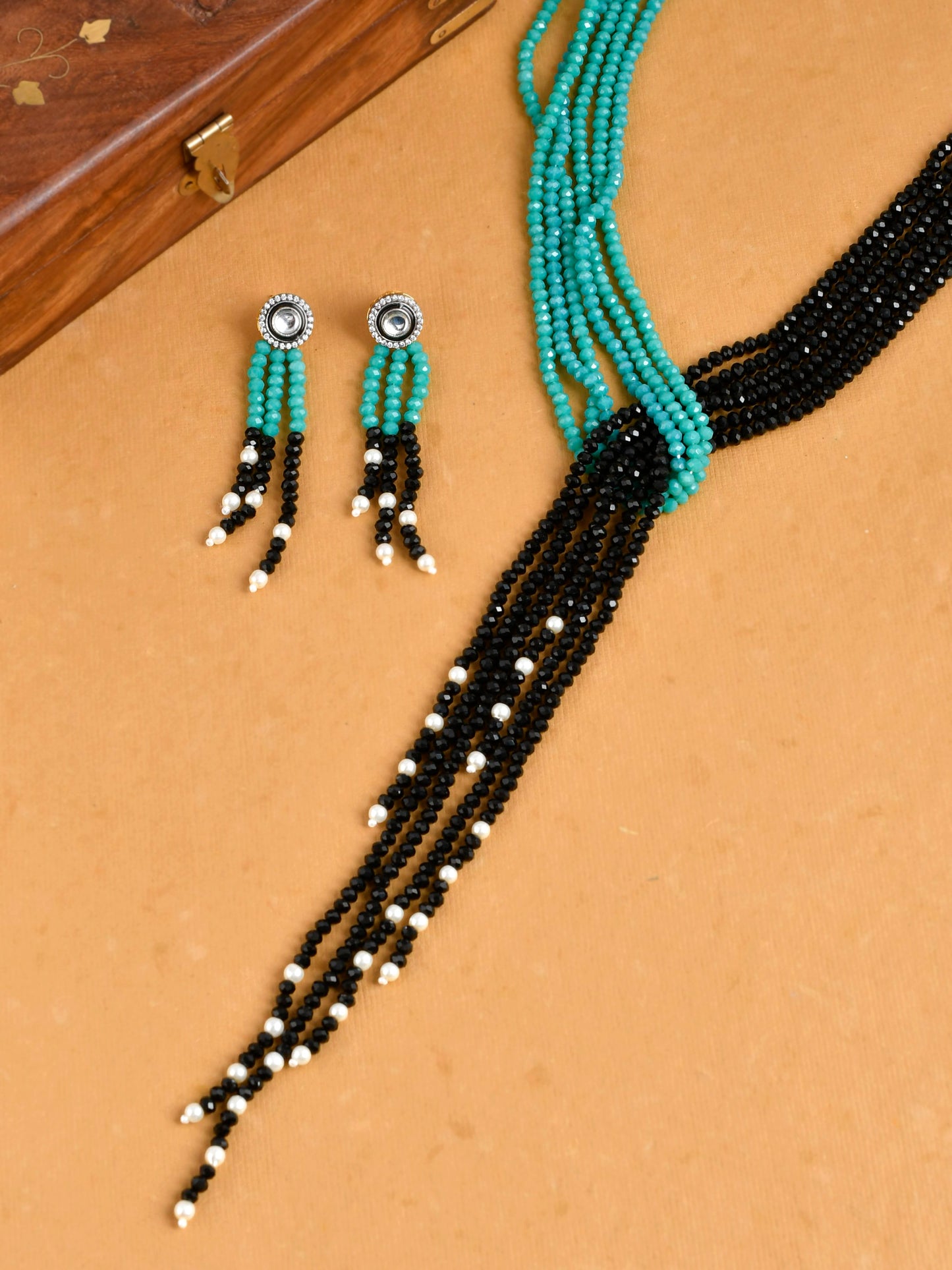 Multicolor Tasselled Jewellery Set