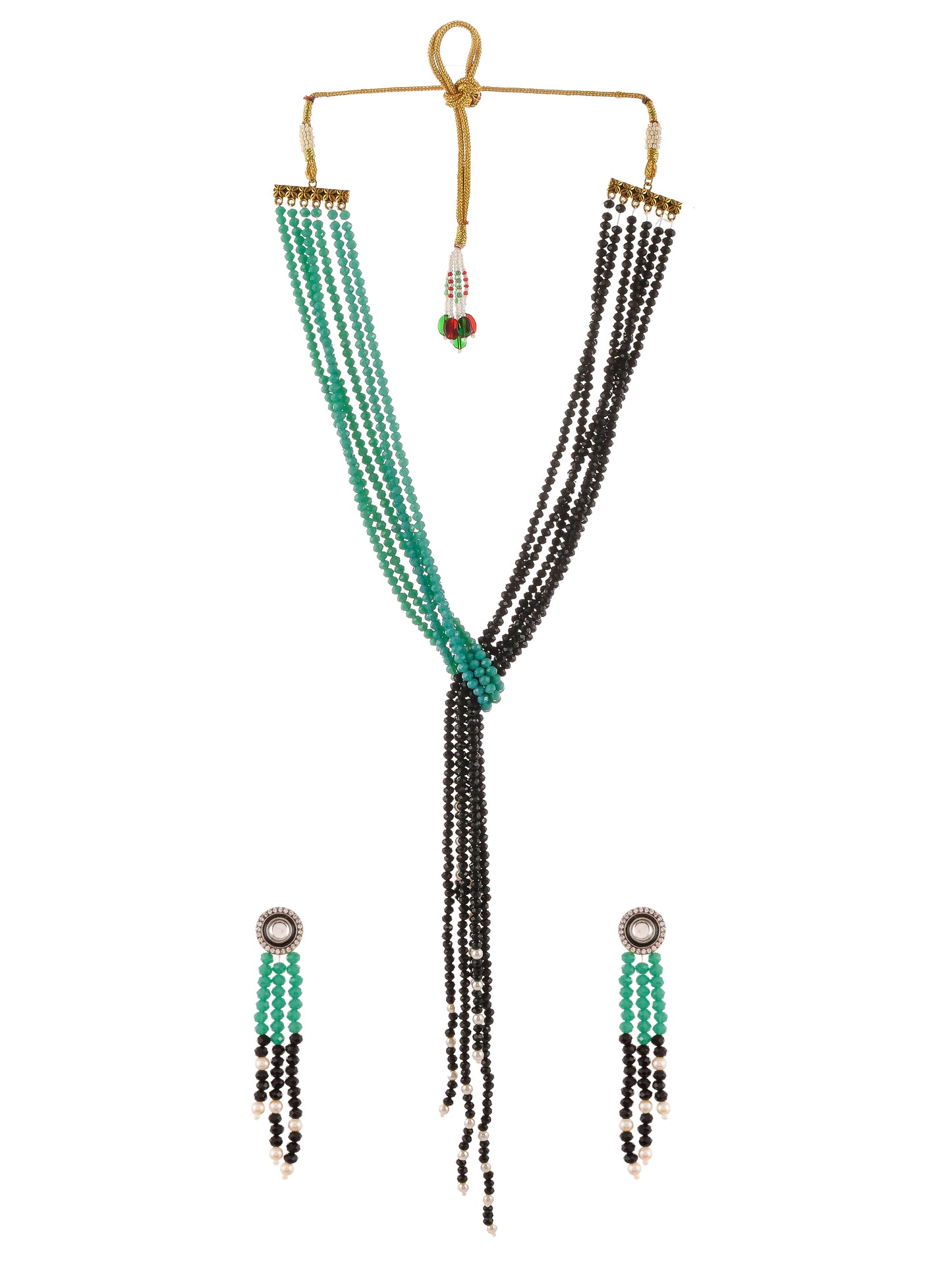 Multicolor Tasselled Jewellery Set
