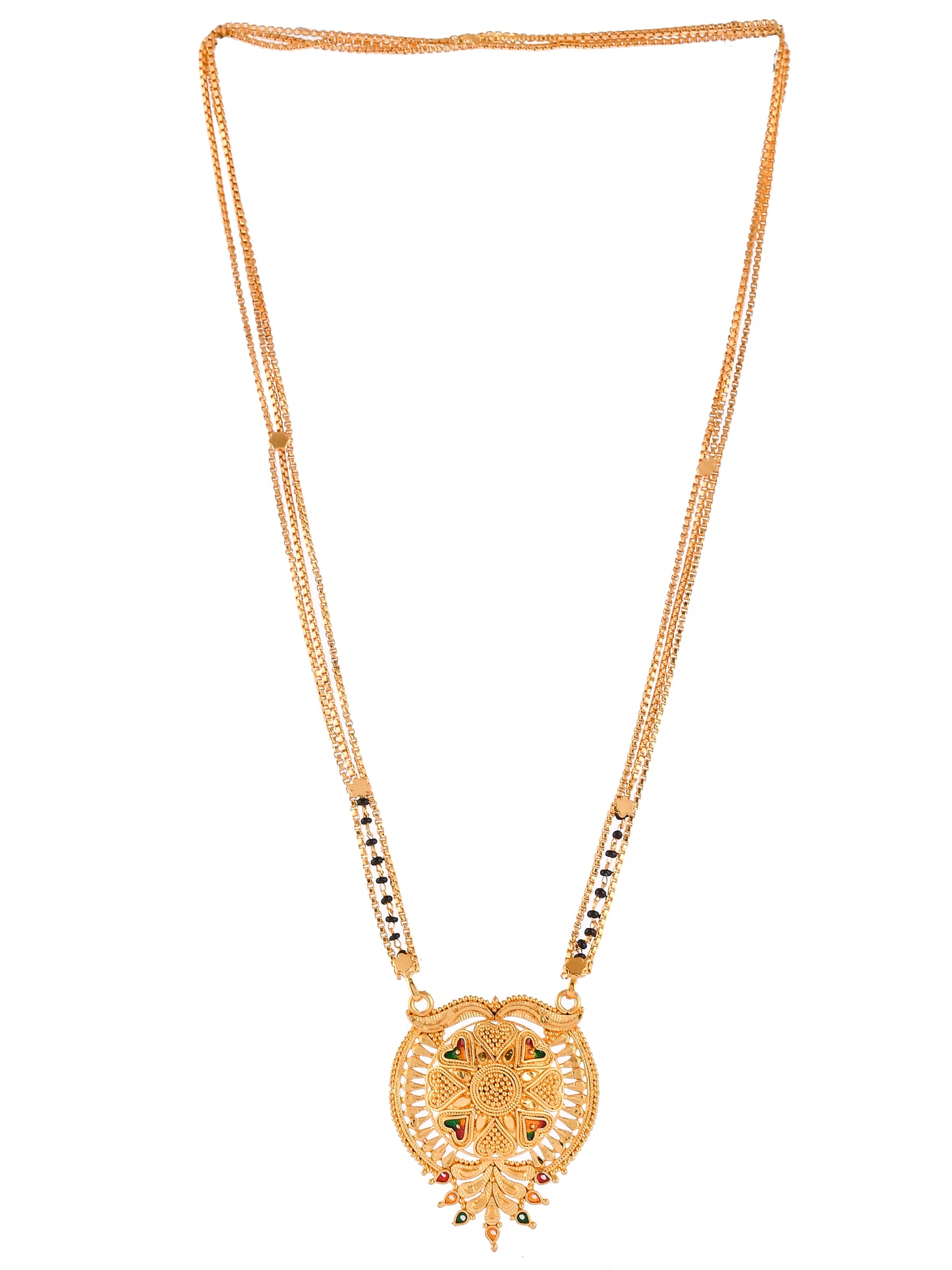 Vasudha Gold Plated Mangalsutra Chain Necklace