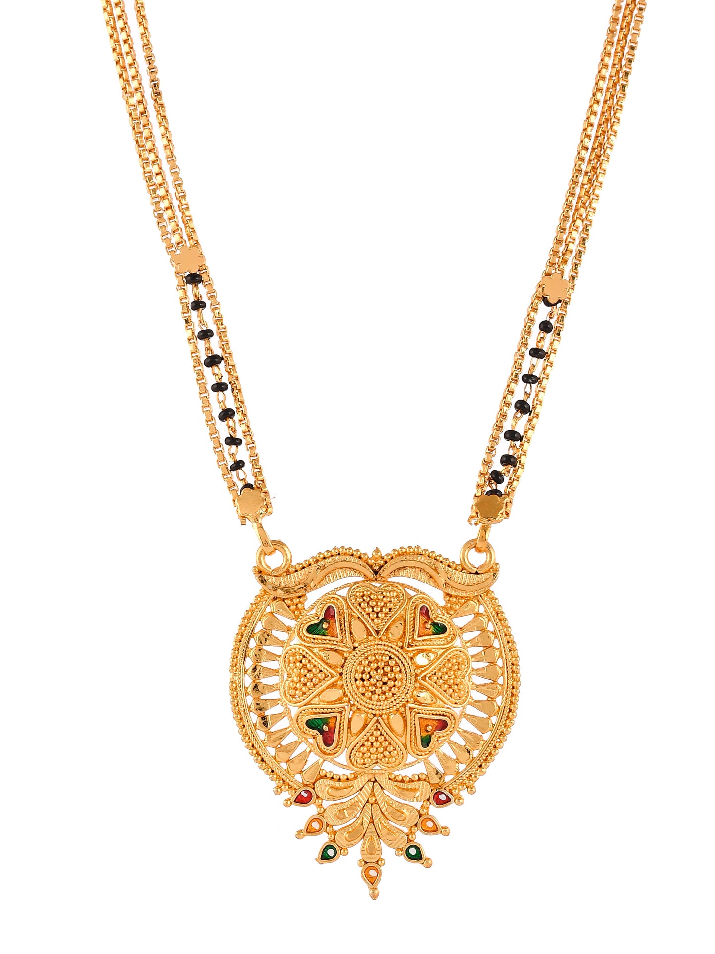 Vasudha Gold Plated Mangalsutra Chain Necklace