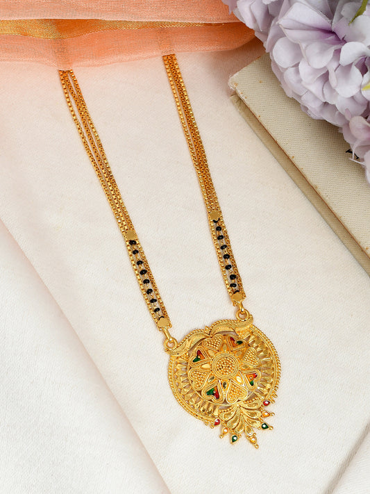 Vasudha Gold Plated Mangalsutra Chain Necklaces for Women Online