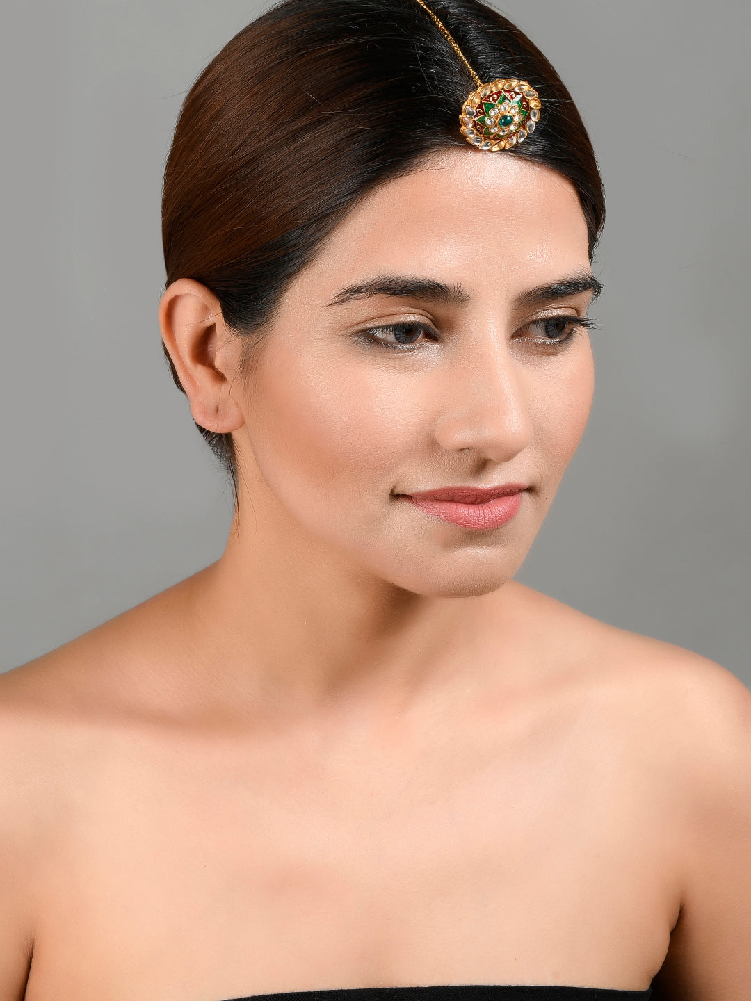 Rajputi Padmavati Borla Head Ornament For Woman
