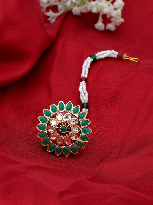 Rajputi Traditional Pearl Borla for women