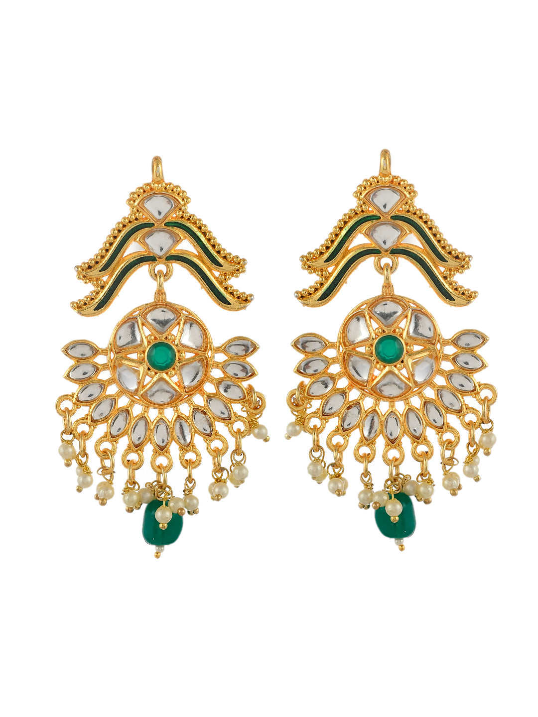 Green Kundan Traditional Choker Jewellery Set