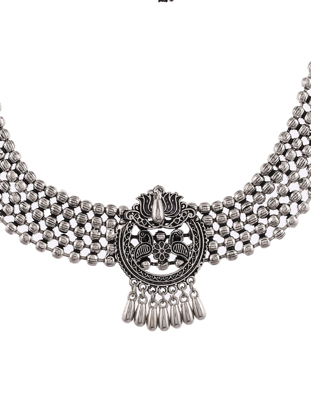 Oxidized Silver Plated Handcrafted Jewellery Set
