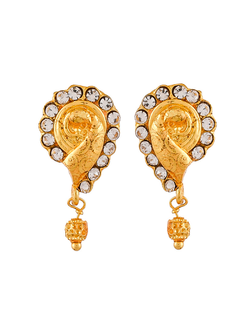 Designers Gold Plated Mayuri Jewellery Set