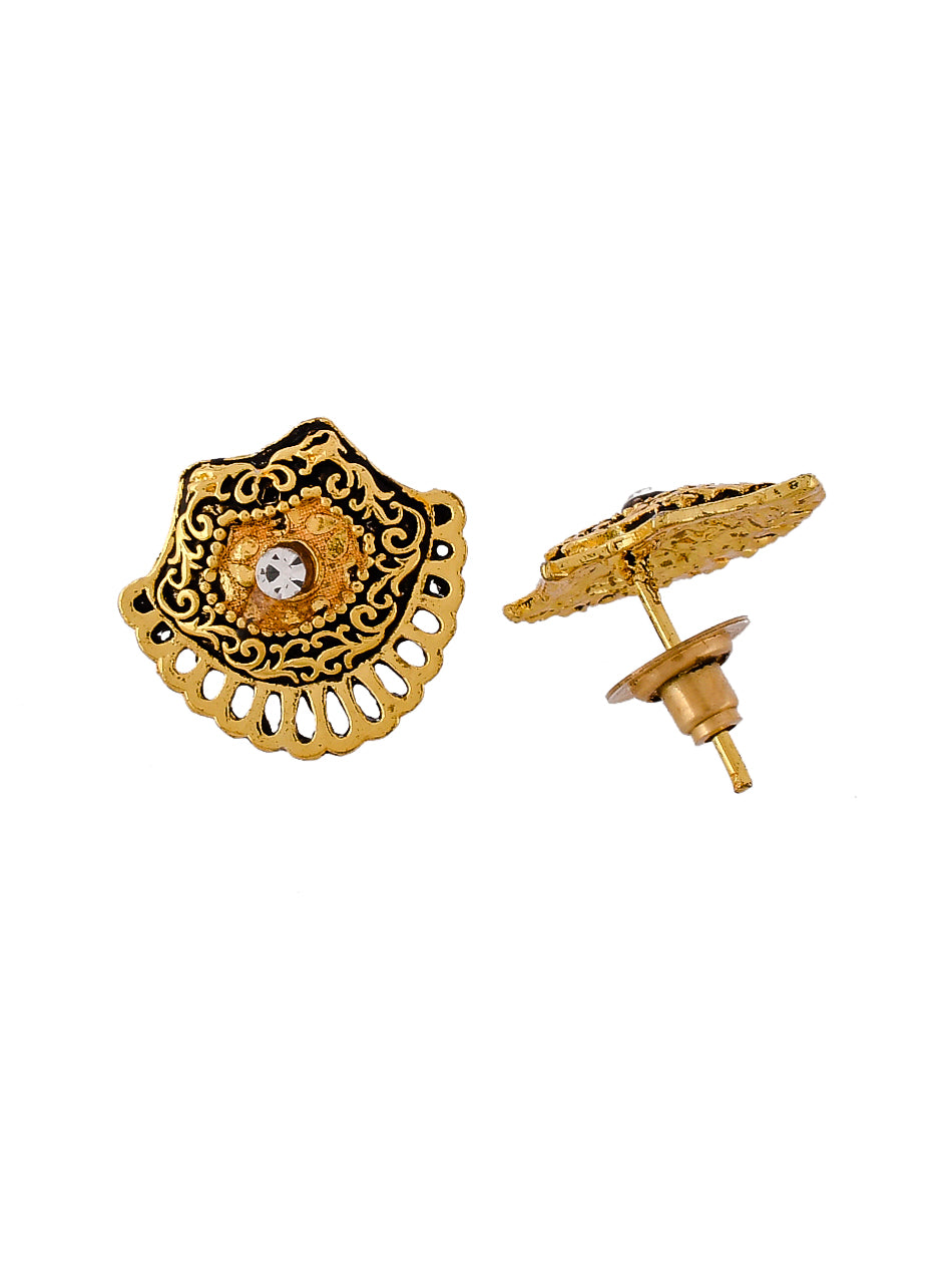 Oxidised Gold Tone Hansa Jewellery Set