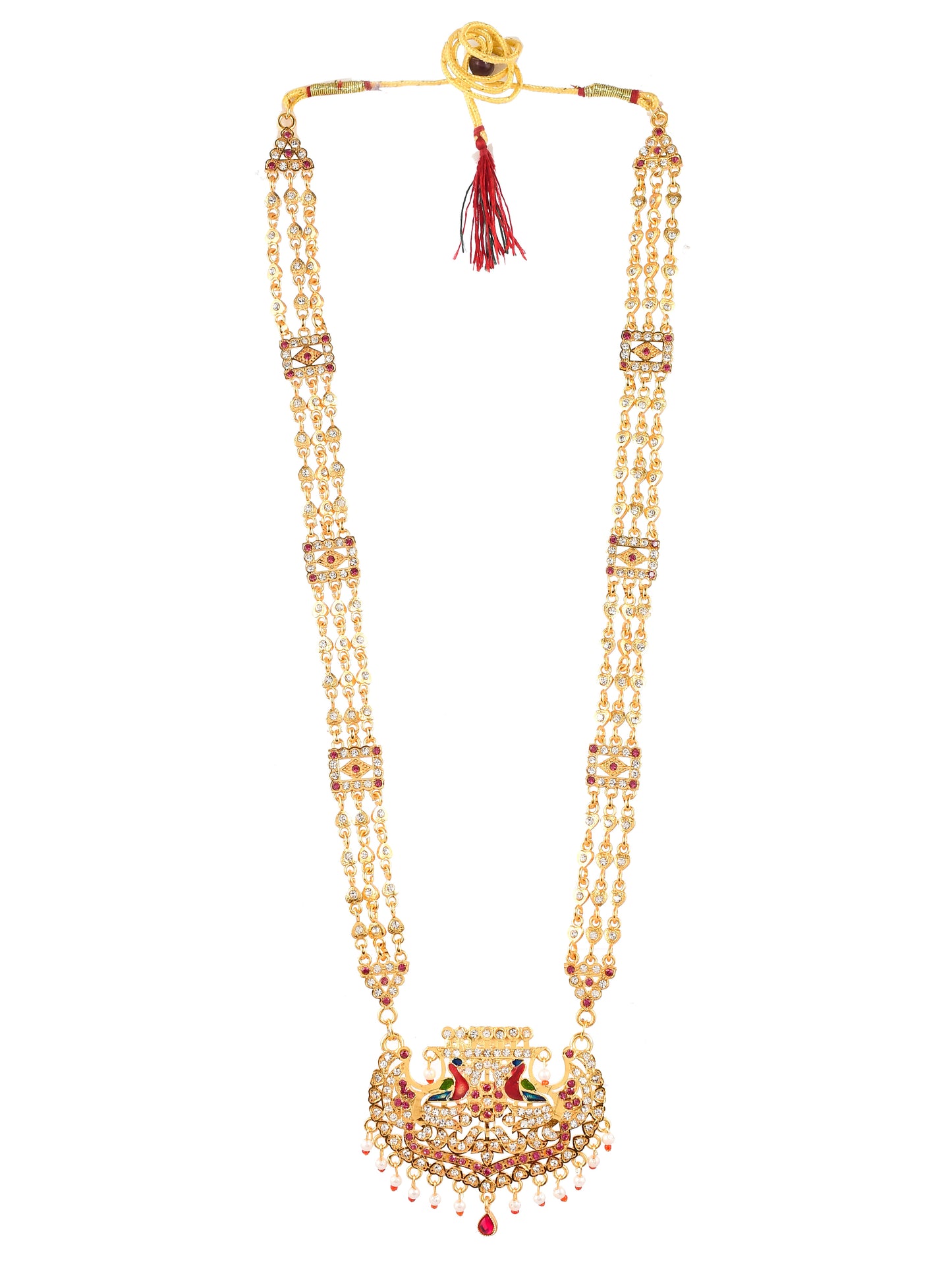 Gold Plated Wedding Cz Heavy Necklace