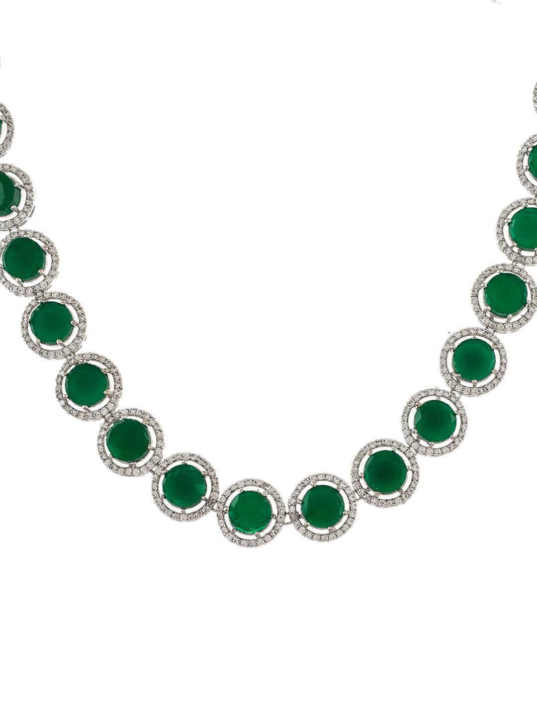 Emerald Green Ad Jewellery Set