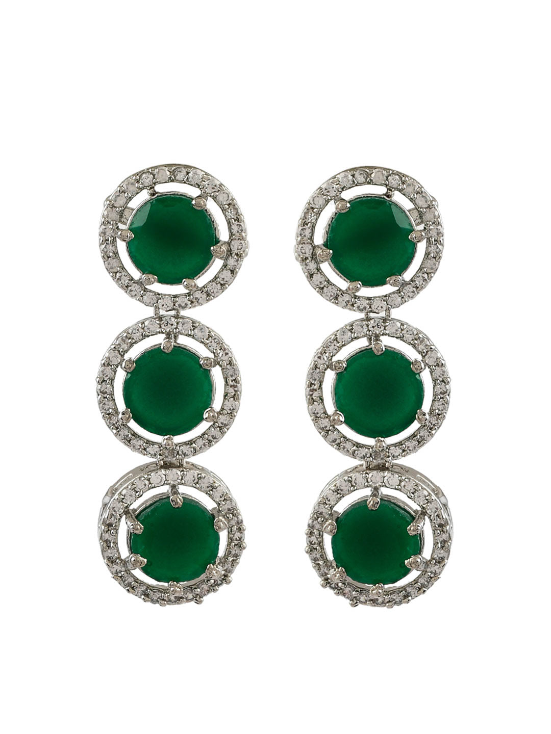 Emerald Green Ad Jewellery Set