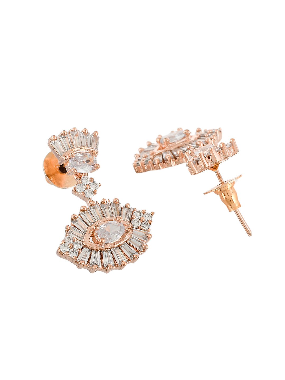Rose Gold Plated Ad Evil Eye Jewellery Set