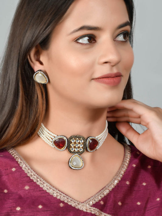 Pearl Choker Kundan Jadau Jewellery Sets for Women Online