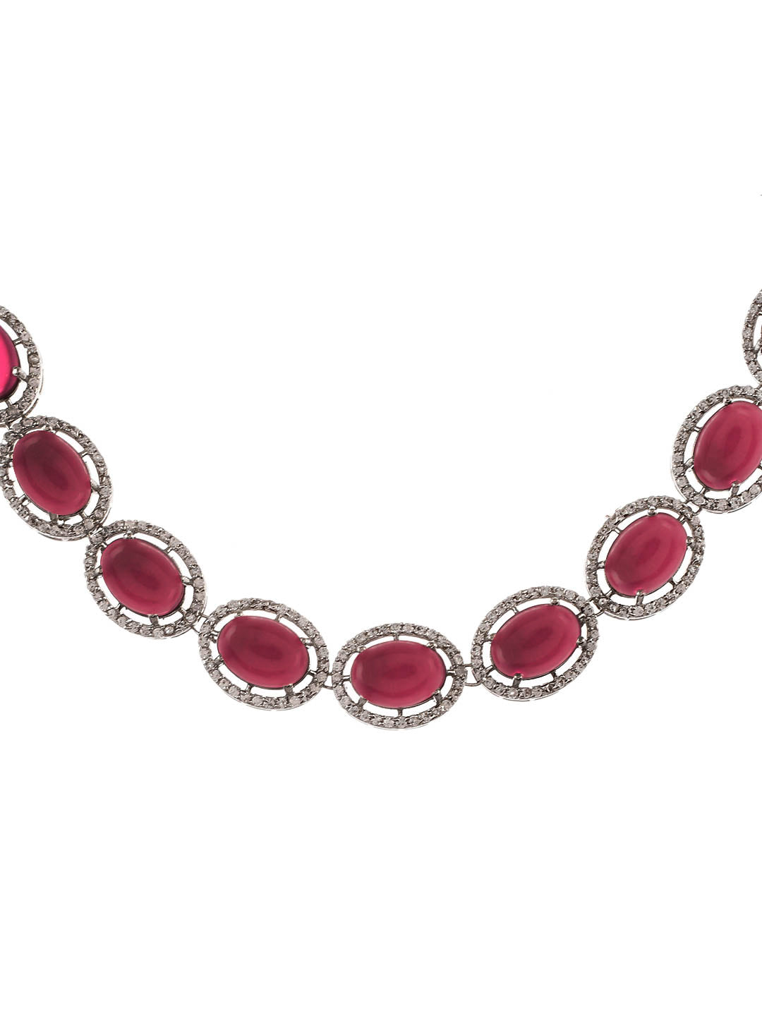 Elegant Faux Ruby Jewellery Set