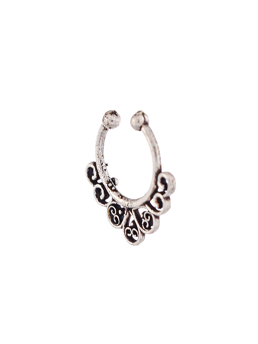 Set Of 4 Silver Plated Septum Ring