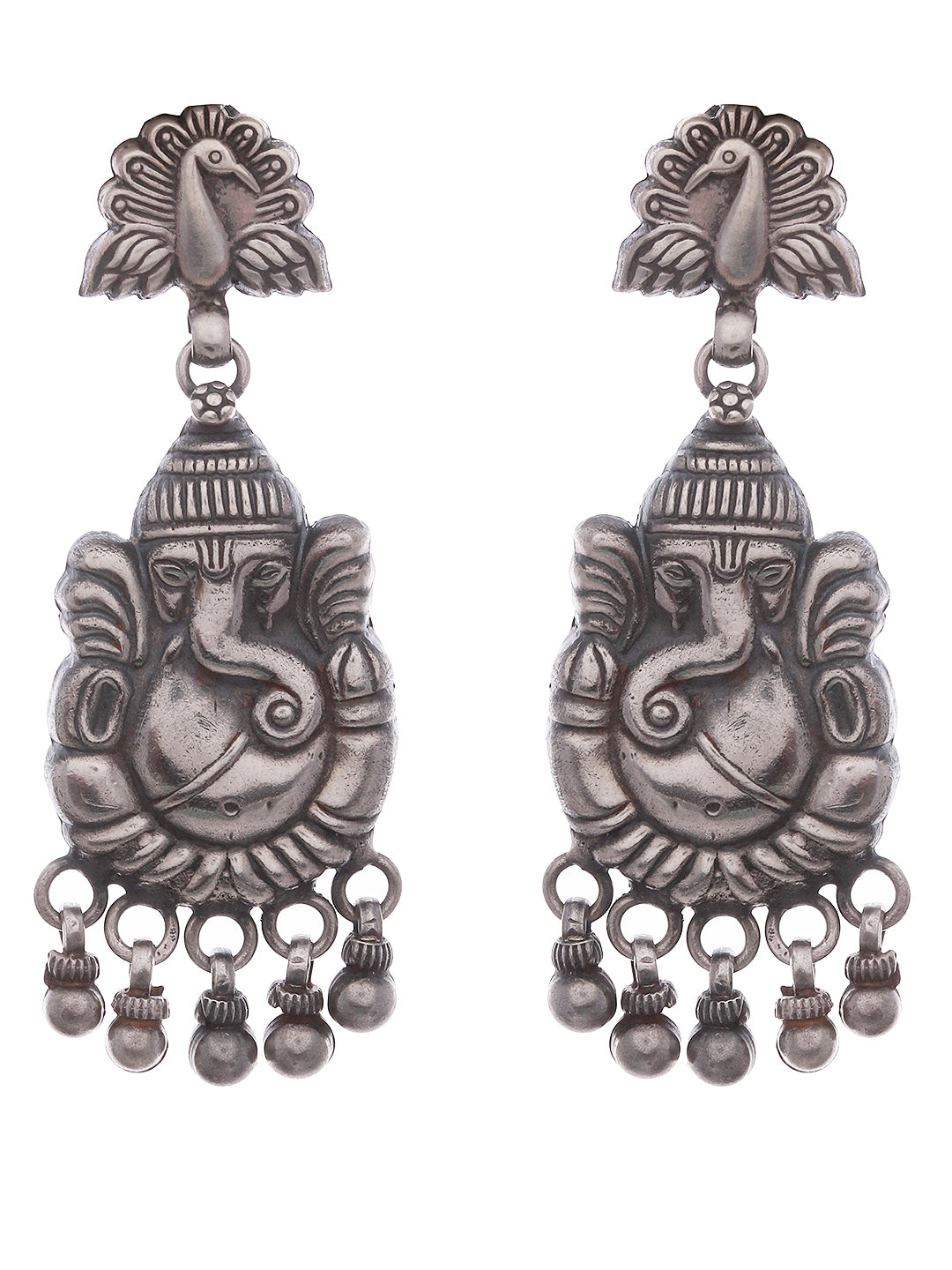 Buy Sterling Silver Ganesha Earrings for Women Online at Silvermerc ...