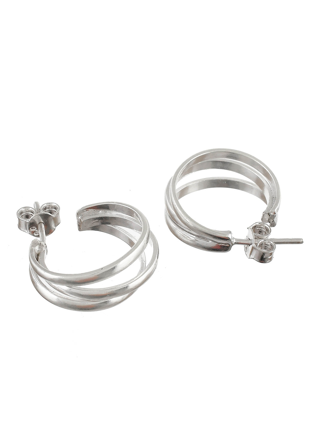 925 Silver Bali Hoops Earrings | 18mm Diameter
