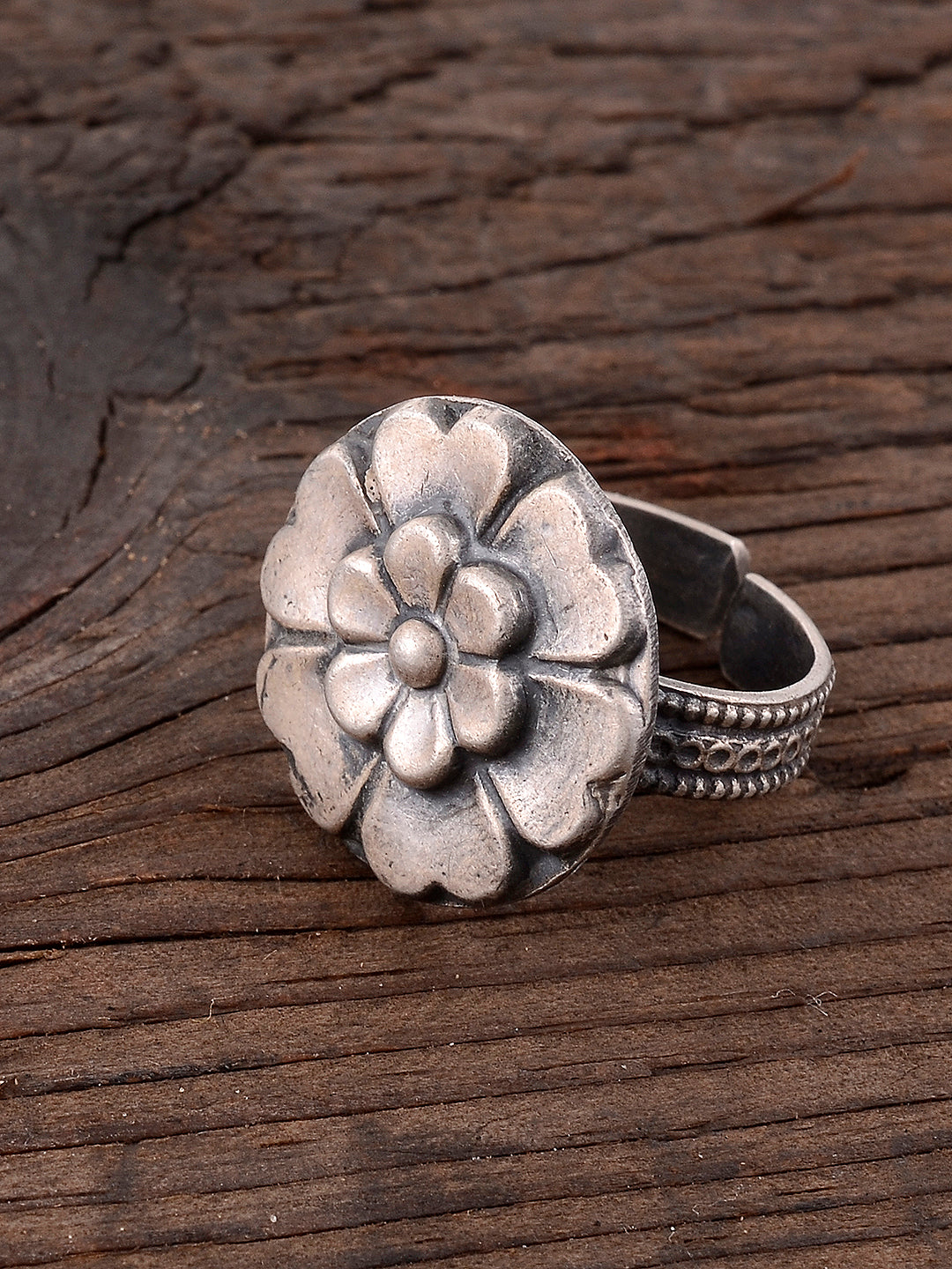 Floral 925 Sterling Silver Celtic Adjustable Lotus 925 Silver Rings for Women Online