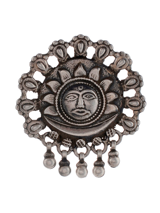 Statement Silver Celtic Navajo Antique Sun Panchtatva Surya Ring
