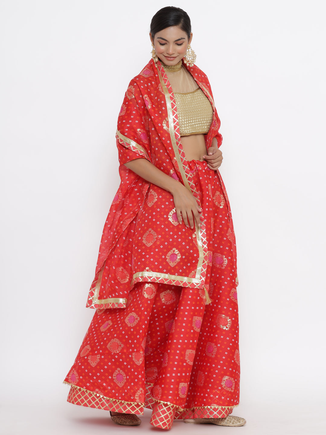 Kalyani Kota Doriya Lehanga With Dupatta And Unstitched Blouse